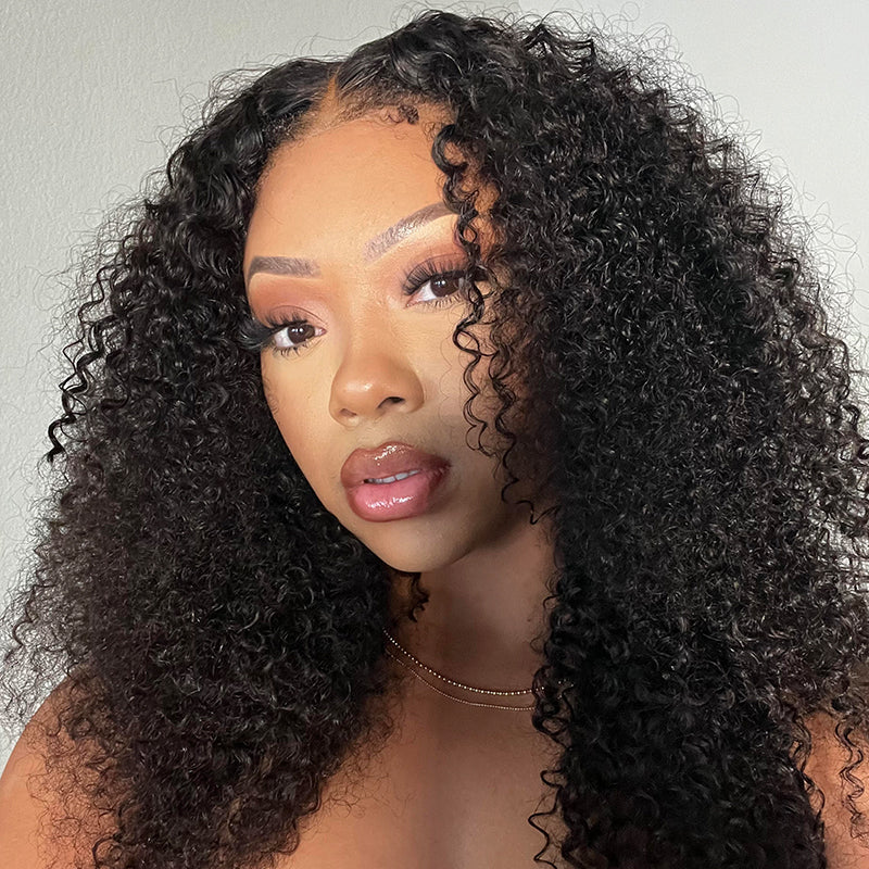 13X6 Afro&Kinky Curly Full Frontal Wig Pre Plucked Top1Hair Skinlike Real HD Lace180%Density