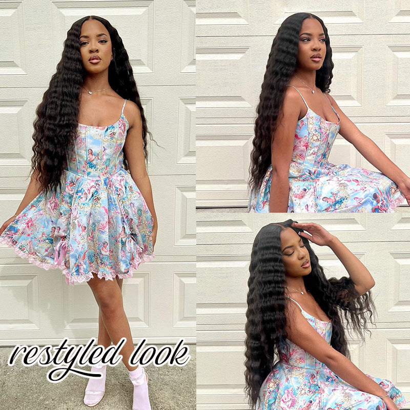 Yaki&Kinky Straight 13x4 HD Lace 180% Density Full Frontal Wigs Pre-plucked Nature Hairline