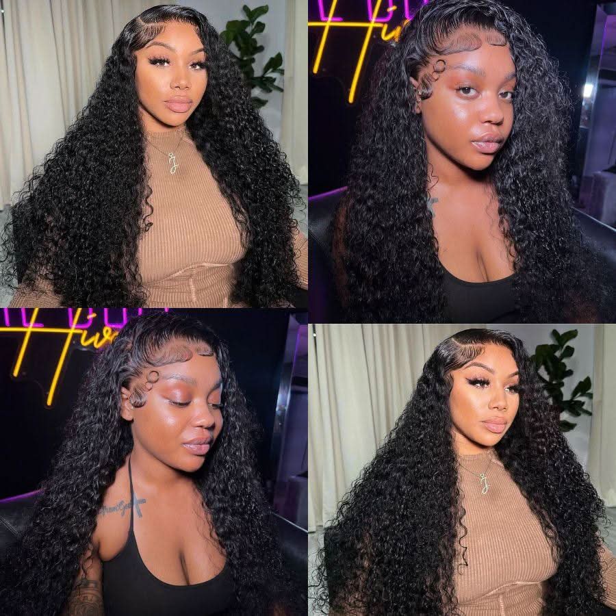 13X6 Deep Curly Full Frontal Wig Pre Plucked Top1Hair Skinlike Real HD Lace180%Density