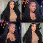 13X6 Deep Curly Full Frontal Wig Pre Plucked Top1Hair Skinlike Real HD Lace 200%Density