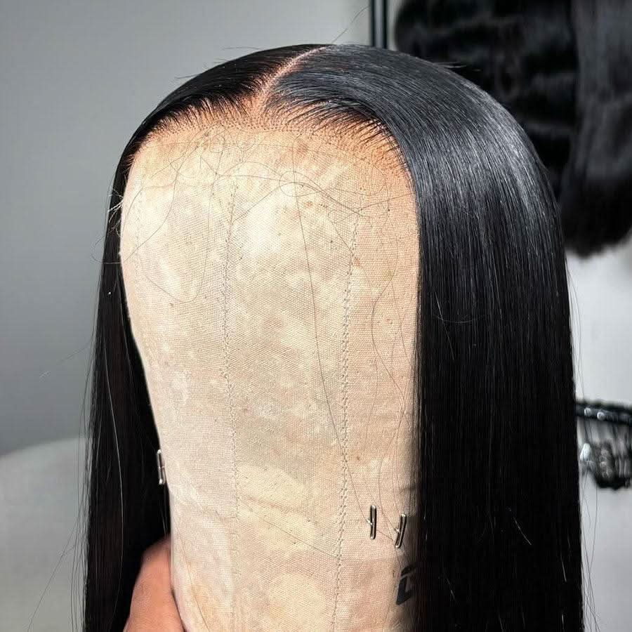 13X6 Silk Straight Full Frontal Wig Pre Plucked Top1Hair Skinlike Real HD Lace 200%Density