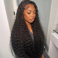 13X6 Water Wave Full Frontal Wig Pre Plucked Top1Hair Skinlike Real HD Lace180%Density
