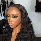 13X6 Water Wave Full Frontal Wig Pre Plucked Top1Hair Skinlike Real HD Lace 200%Density