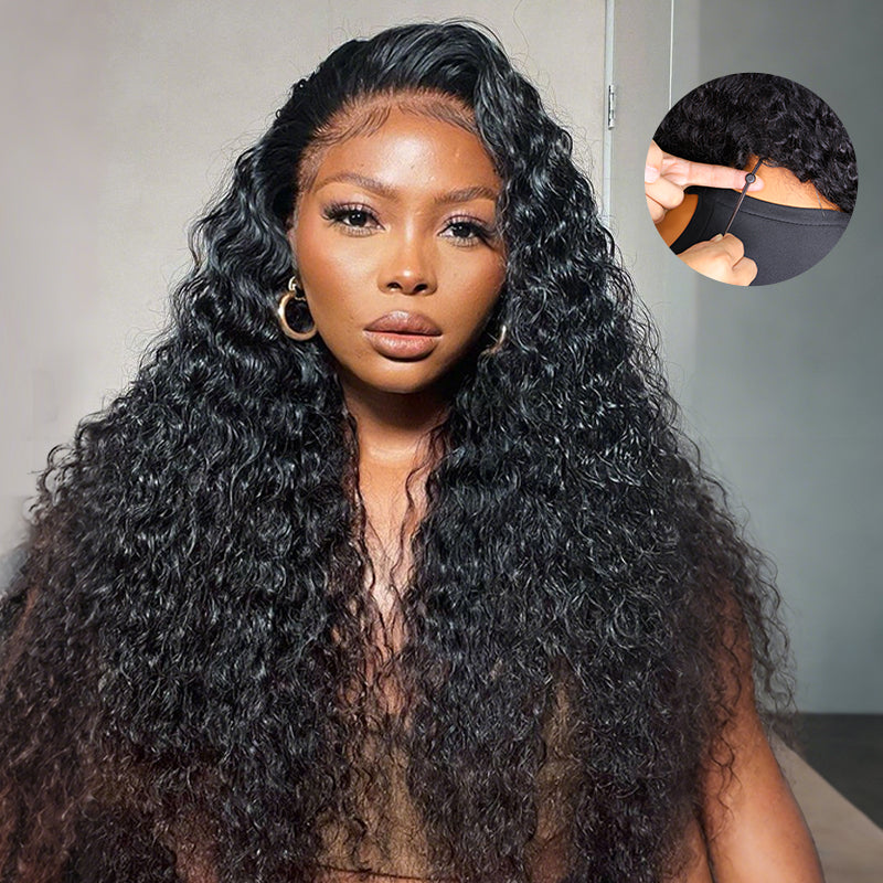 13X6 Water Wave Full Frontal Wig Pre Plucked Top1Hair Skinlike Real HD Lace180%Density