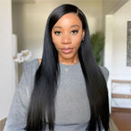 13X6 Yaki Full Frontal Wig Pre Plucked Top1Hair Skinlike Real HD Lace 200%Density