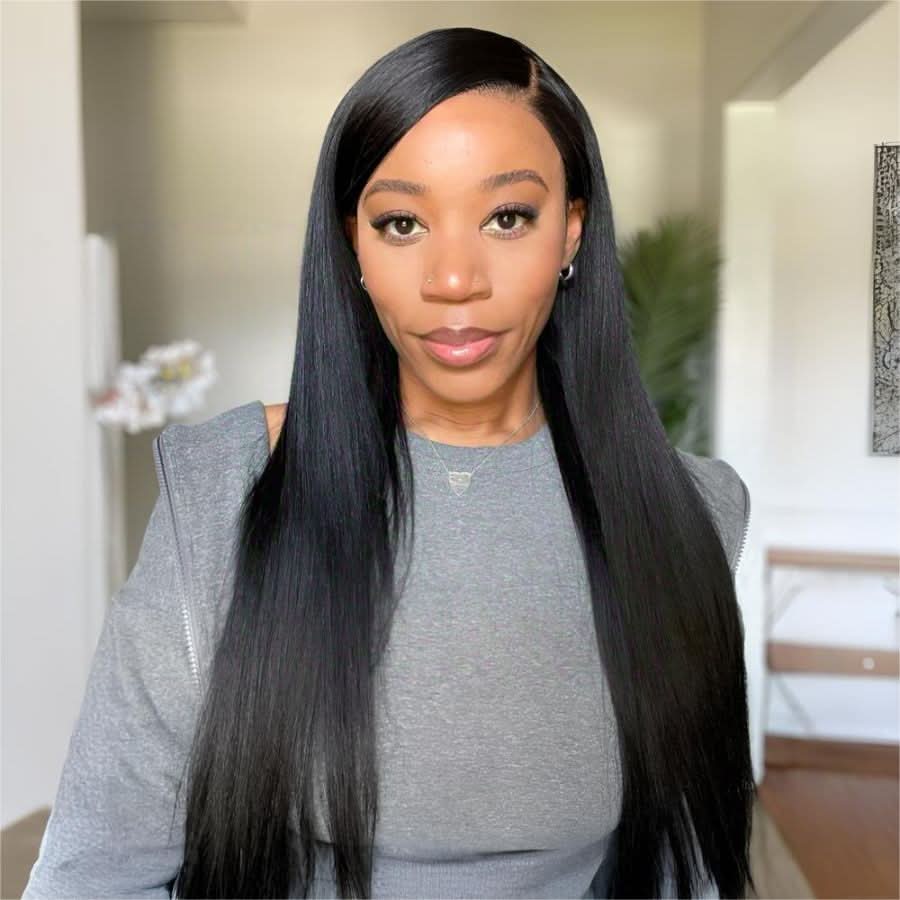 13X6 Yaki Full Frontal Wig Pre Plucked Top1Hair Skinlike Real HD Lace 200%Density