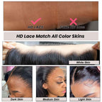 Water wave 13x4 HD Lace 180% Density Full Frontal Wigs Pre-plucked Nature Hairline