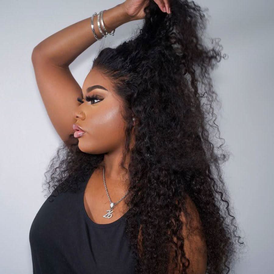 Straight 13x4 HD Lace 180%Density Full Frontal Wigs Pre-plucked Nature Hairline