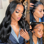 Body wave 13x4 HD Lace 180% Density Full Frontal Wigs Pre-plucked Nature Hairline