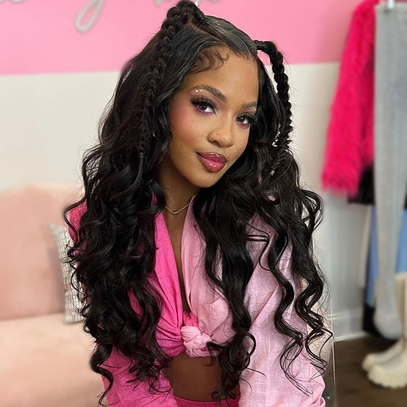 Body wave 13x4 HD Lace 180% Density Full Frontal Wigs Pre-plucked Nature Hairline