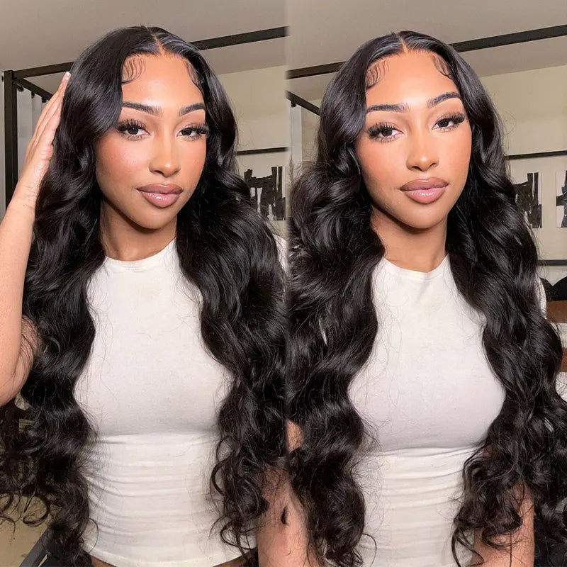 13X6 Body Wave Full Frontal Wig Pre Plucked Top1Hair Skinlike Real HD Lace 200%Density