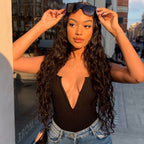 Loose Deep Wave 13x4 HD Lace 180% Density Full Frontal Wigs Pre-plucked Nature Hairline