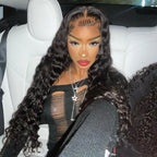 Loose Deep Wave 13x4 HD Lace 180% Density Full Frontal Wigs Pre-plucked Nature Hairline