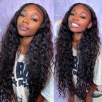 Loose Deep Wave 13x4 HD Lace 180% Density Full Frontal Wigs Pre-plucked Nature Hairline