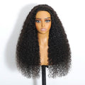 Half wig Brianna Same Style Deep Curly Top One Hair Skinlike Real HD Lace 200%Density