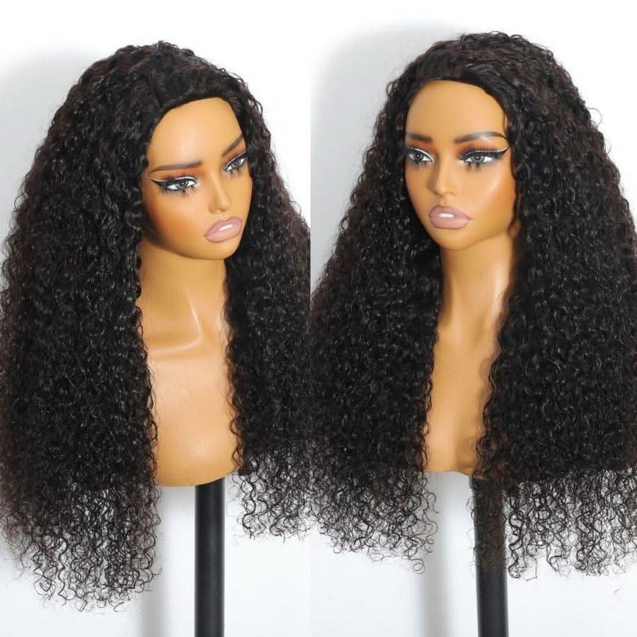 Half wig Brianna Same Style Deep Curly Top One Hair Skinlike Real HD Lace 200%Density