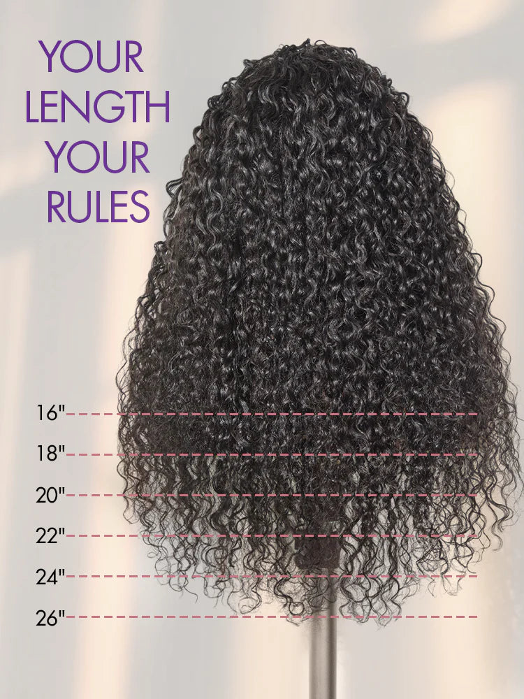 Half wig Brianna Same Style Water Wave Top One Hair Skinlike Real HD Lace 180%Density