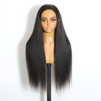 Half wig Brianna Same Style Yaki Top One Hair Skinlike Real HD Lace 180%Density