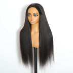 Half wig Brianna Same Style Yaki Top One Hair Skinlike Real HD Lace 180%Density